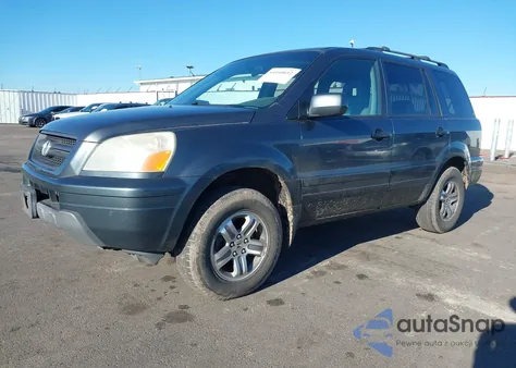 2003 Honda Pilot Ex-L from USA, damaged, VIN 2HKYF18503H584334